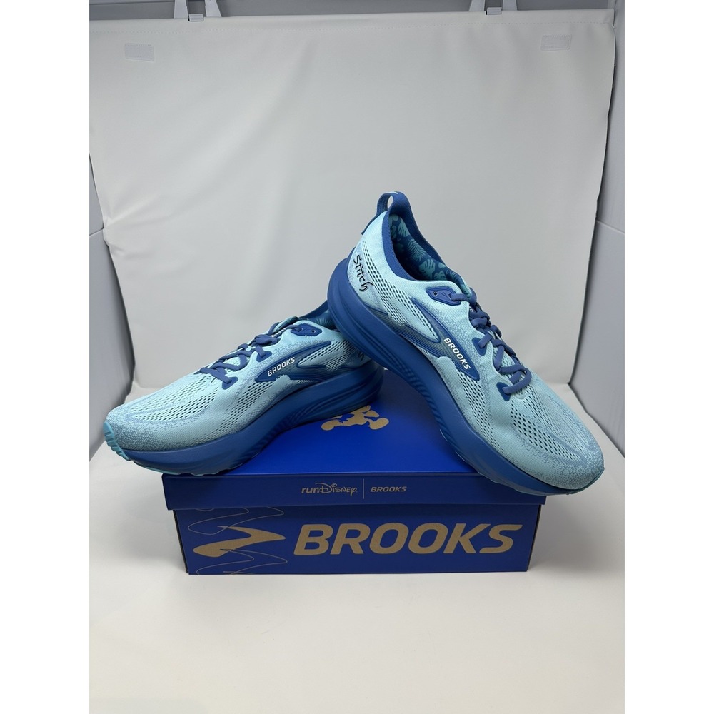 Brooks Glycerin 22 Run Disney Stitch Mens Size 12.5 Blue Running Shoes Limited